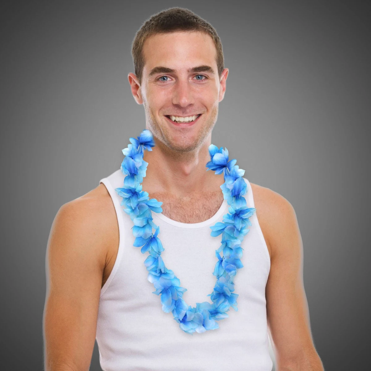 Blue Flower Leis 1