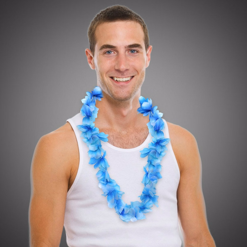 Blue Flower Leis