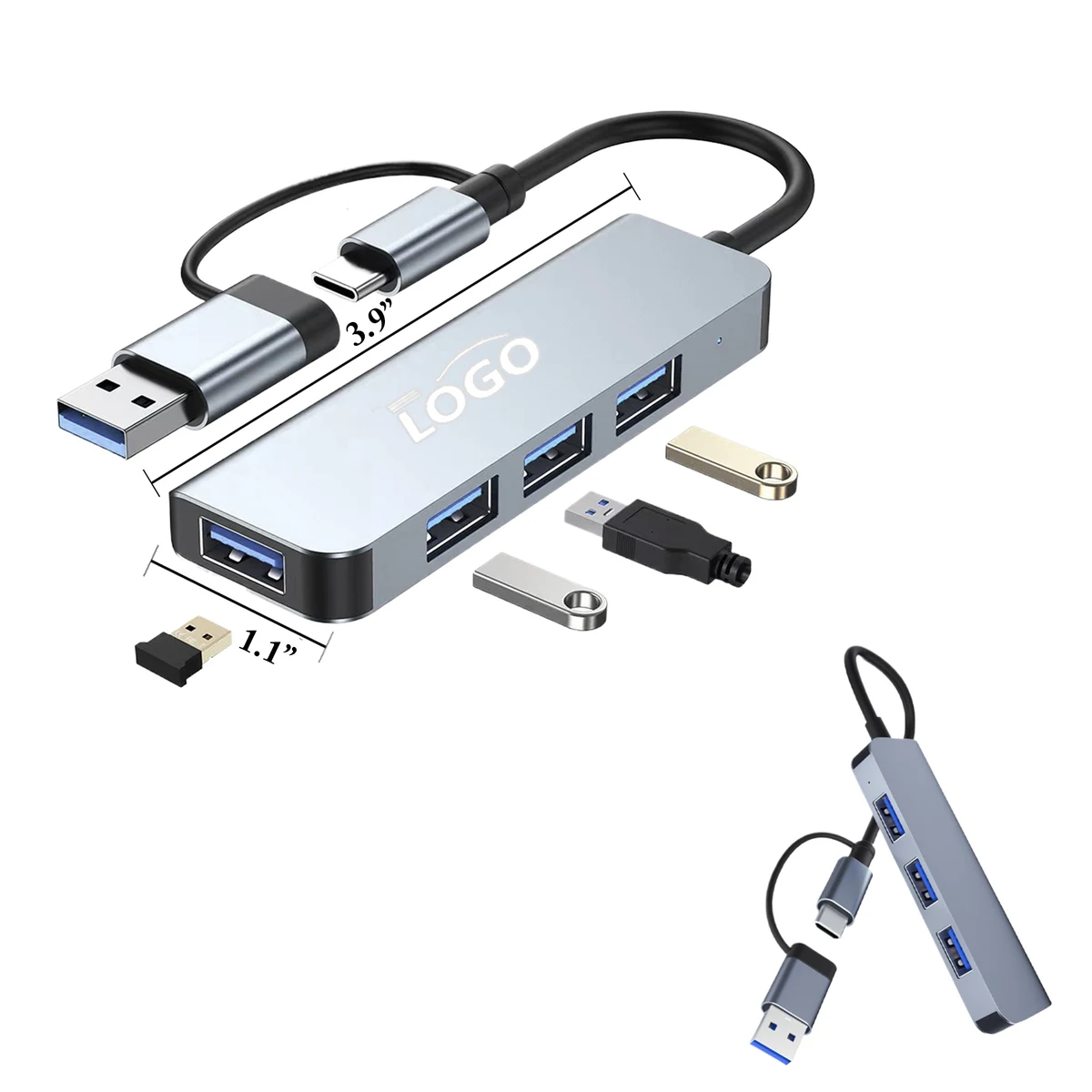 USB C Multiport Computer Hub Expansion 1