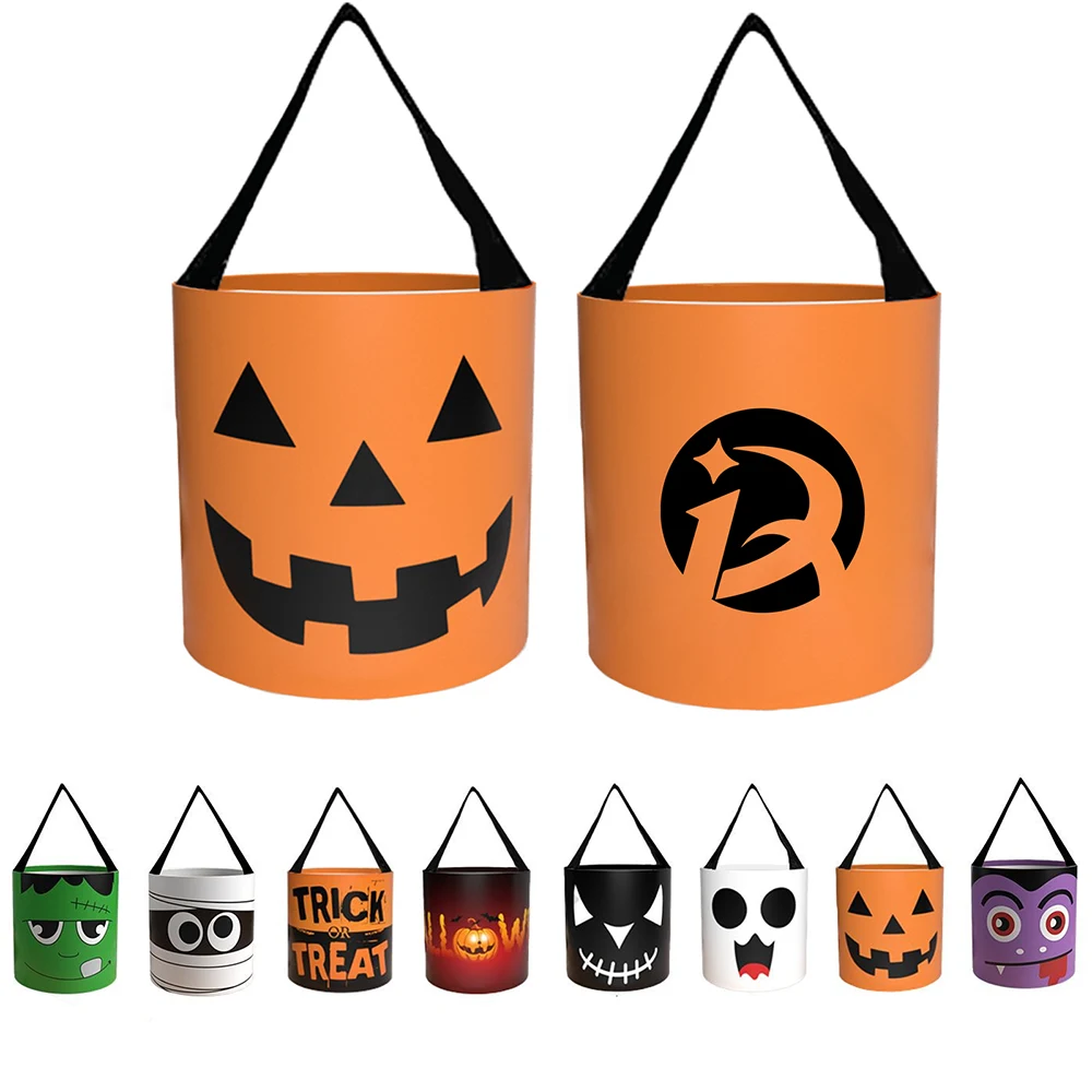Halloween Pumpkin or Ghost Trick Treat Candy Bag 1