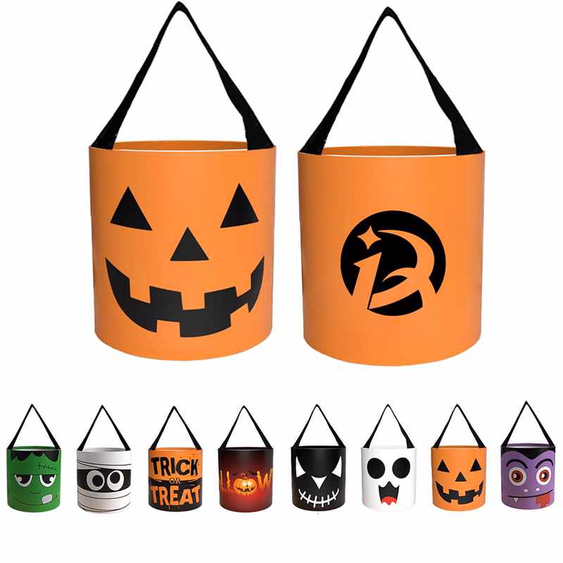 Halloween Pumpkin or Ghost Trick Treat Candy Bag