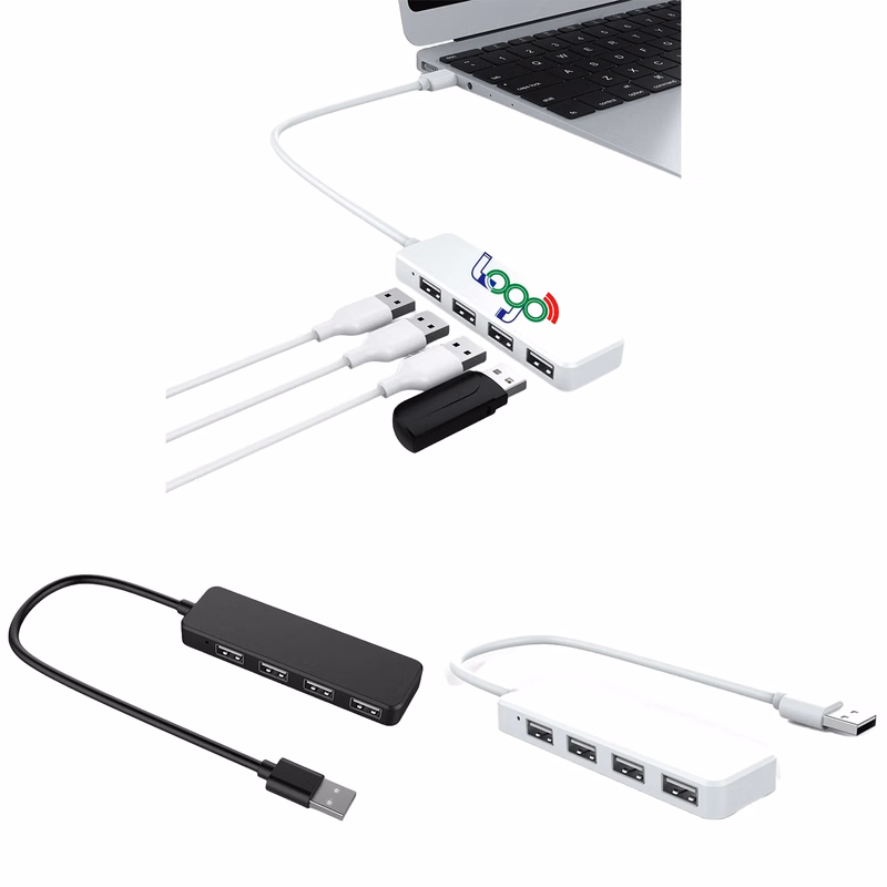 MOQ 100PCS 4-In-1 Docking Station 2.0 Hub