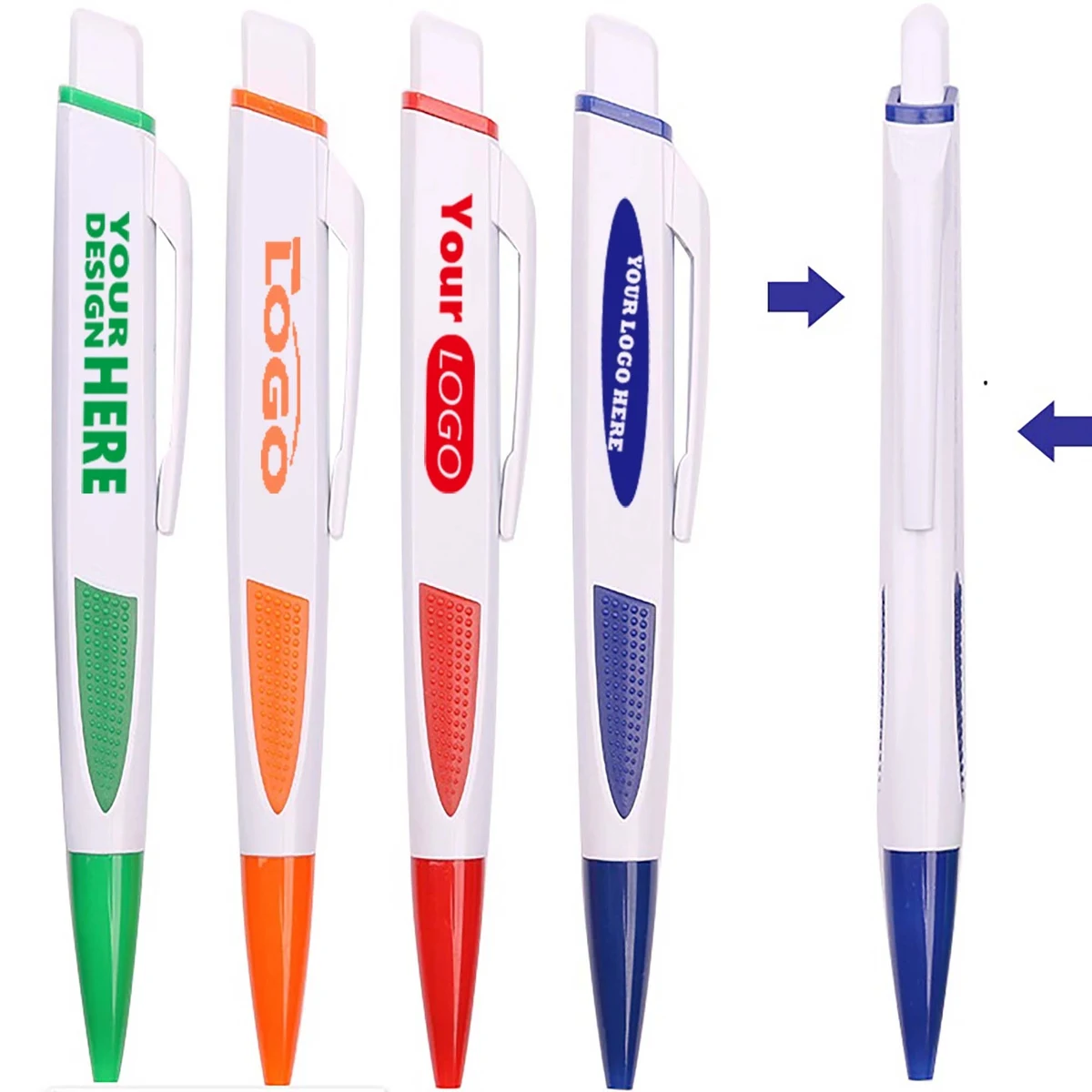 Flat Plastic Ballpoint Pen 1