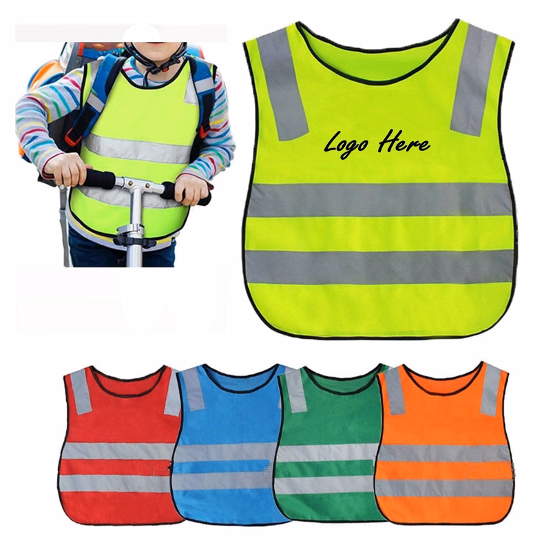 Small MOQ 100pcs Kids Reflective Safety Vest