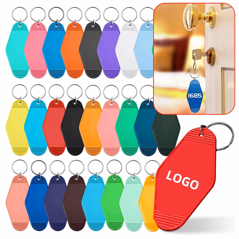 Hotel Keychain Luggage Tag with Key Ring
