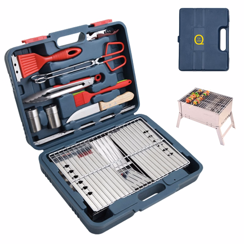 9-Piece Barbecue Tool W/Carrying Case