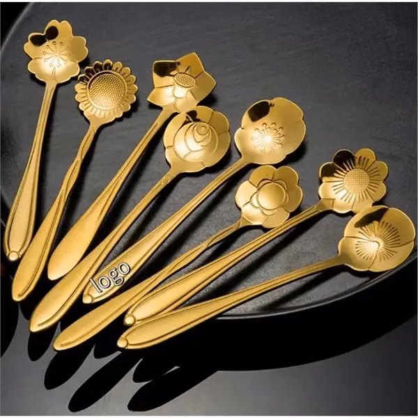 Custom 4.9 Inch Stainless Steel Dessert Spoon — Elegant Corporate Catering Gift