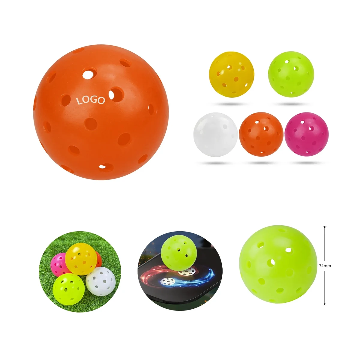 3" 40 Holes Pickleball 1