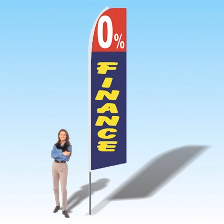 15FT 0 Percent Finance Advertising Banner Flag