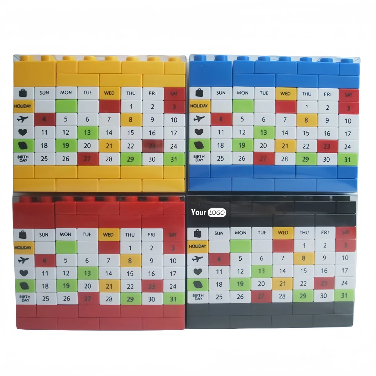 Abs Reusable Building Block Perpetual Calendar 1