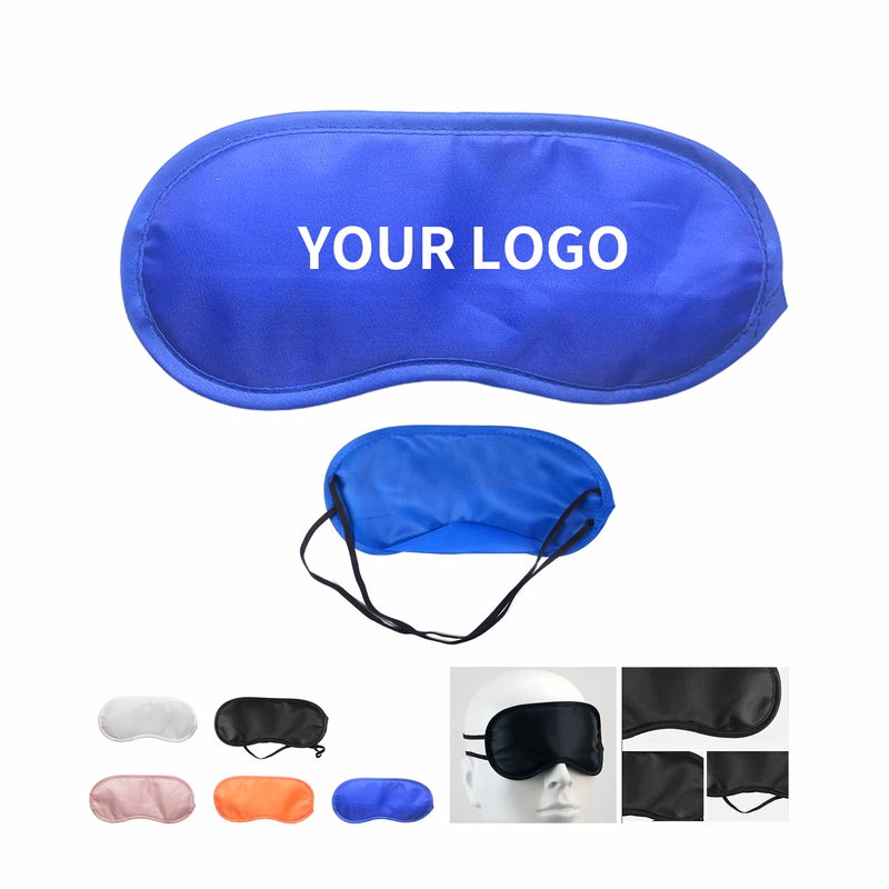 Polyester Sleeping Eye Mask With Elastic Strap For Travel And Rest