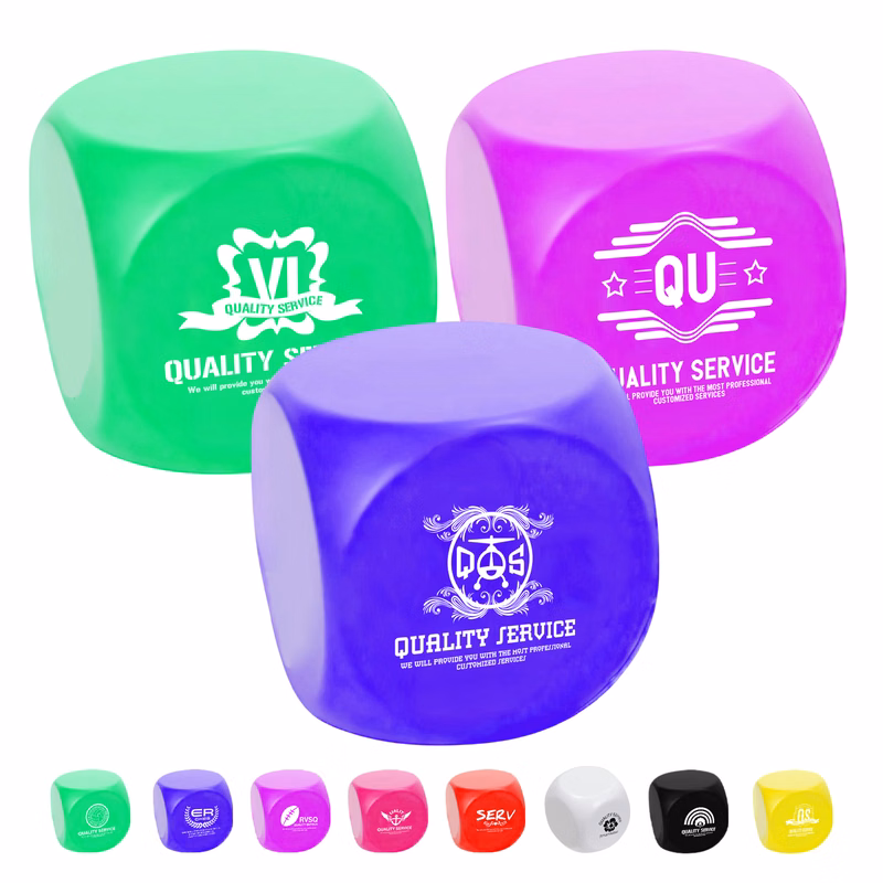Dice Shaped Round Corner Cube Stress Reliever