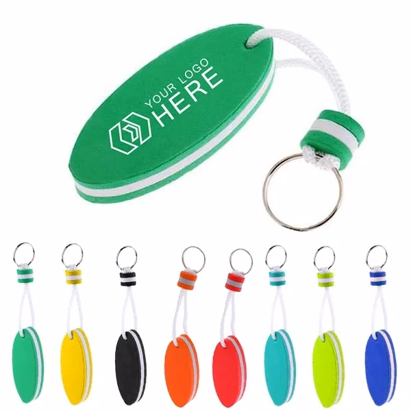 Oval Shaped Eva Foam Floating Keytag