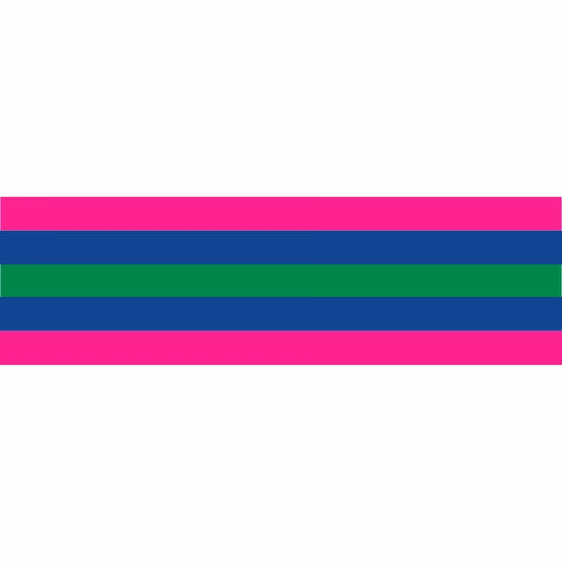 Trigender Window Decals 3" x 10"
