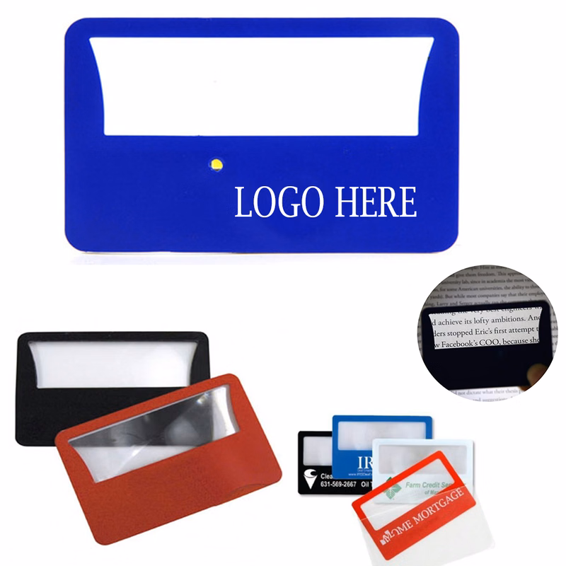 Credit Card Size LED Light Slim Magnifier