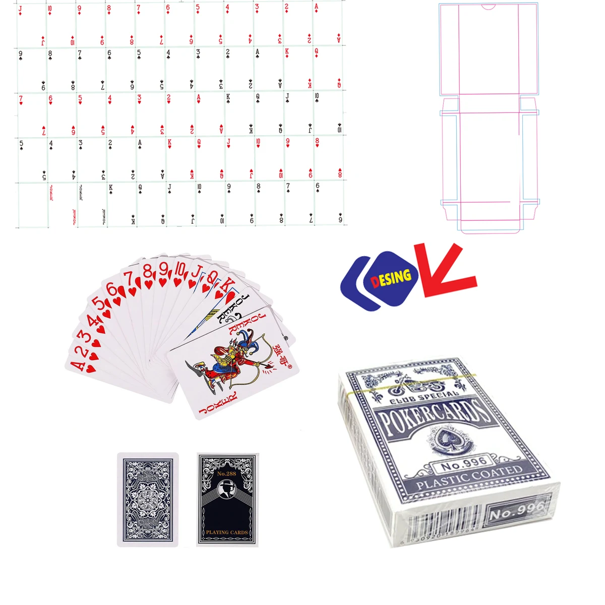 Standard Customizable Full Color Playing Cards 1