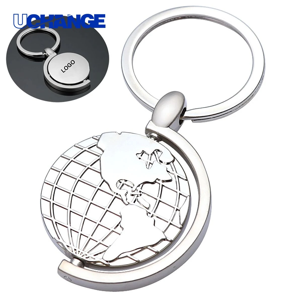 Rotating Globe Keychain 1