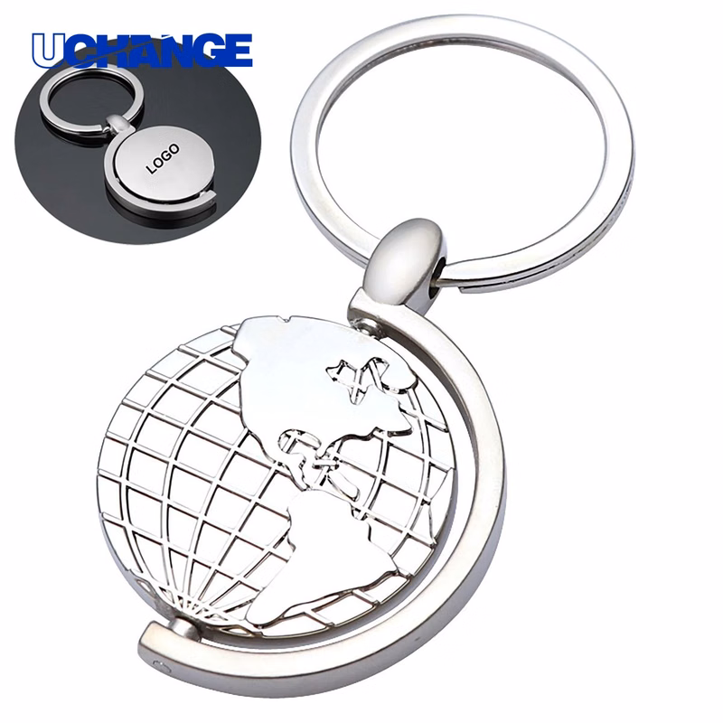 Rotating Globe Keychain