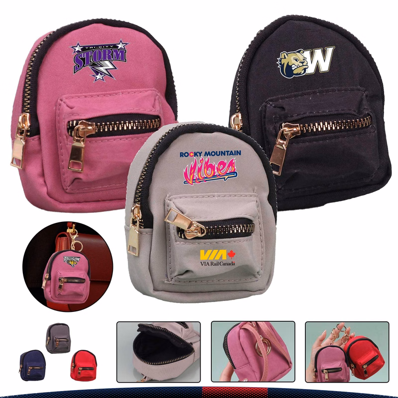 Kerrit Canvas Mini Backpack Coin Pouch