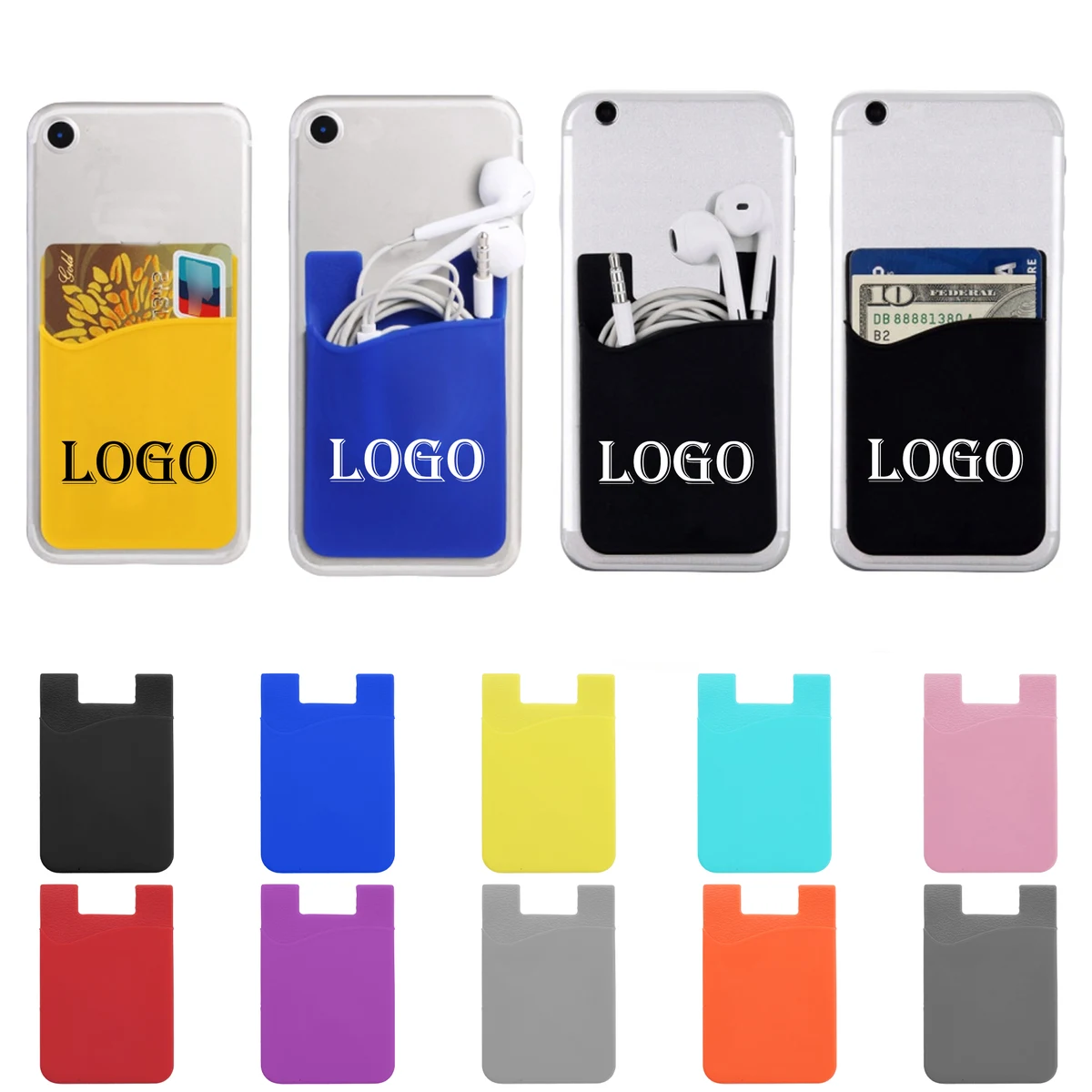 Minimalist Phone Wallet Sticker MOQ50 1