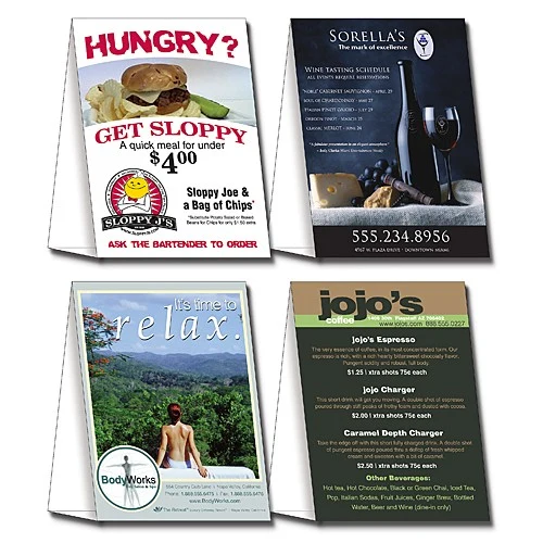 Table Tent - UV-Coated (1S) - 5x6.875 Folded - 10 pt. 1
