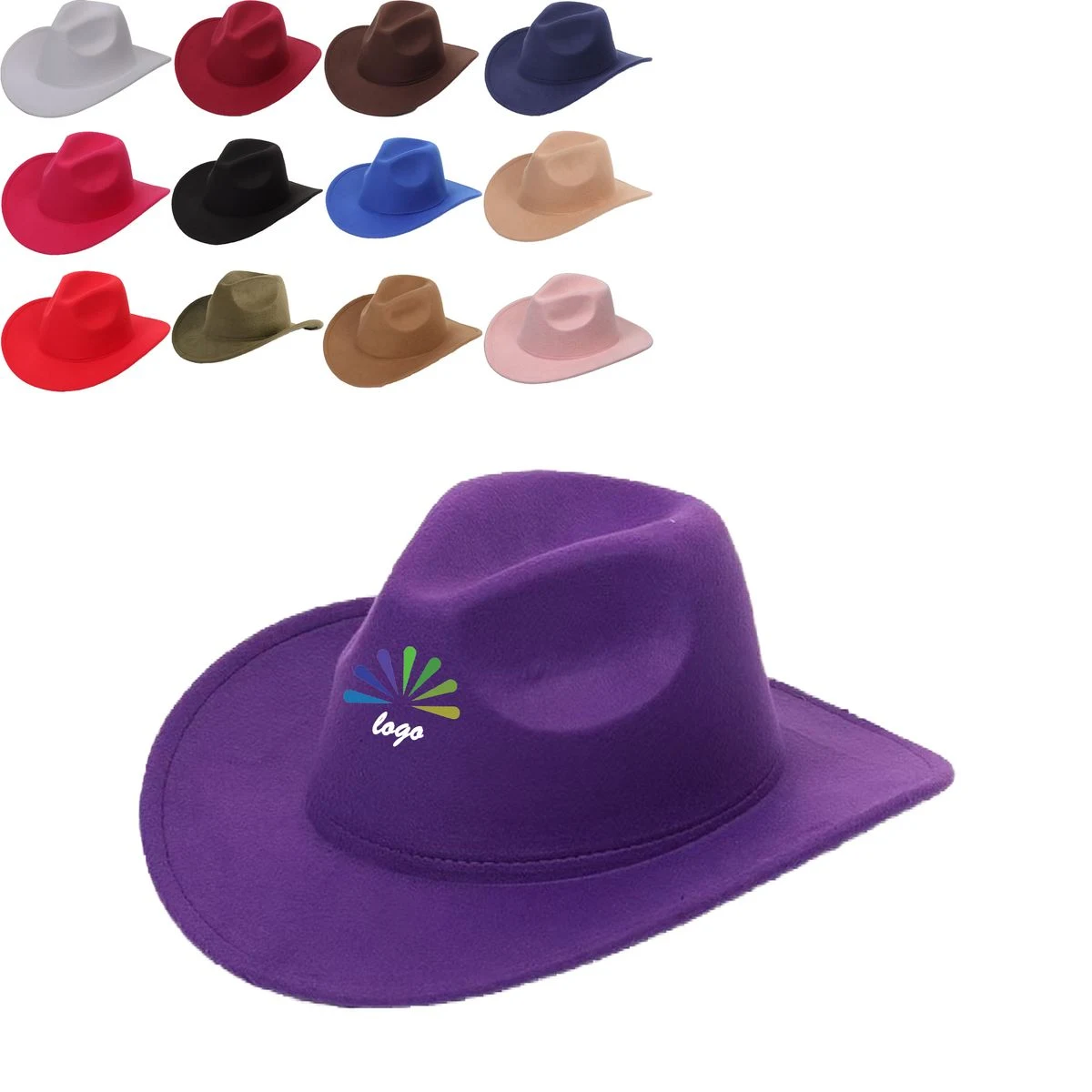 Felt Cowboy Fedora Hat 1