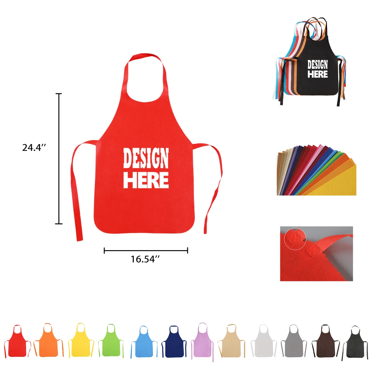 Disposable Non-Woven Apron MOQ 100 1