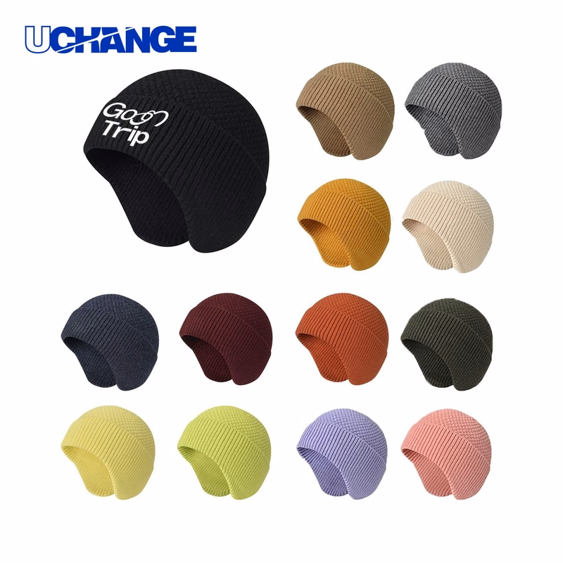 Thick Yarn Knit Cap Headwear