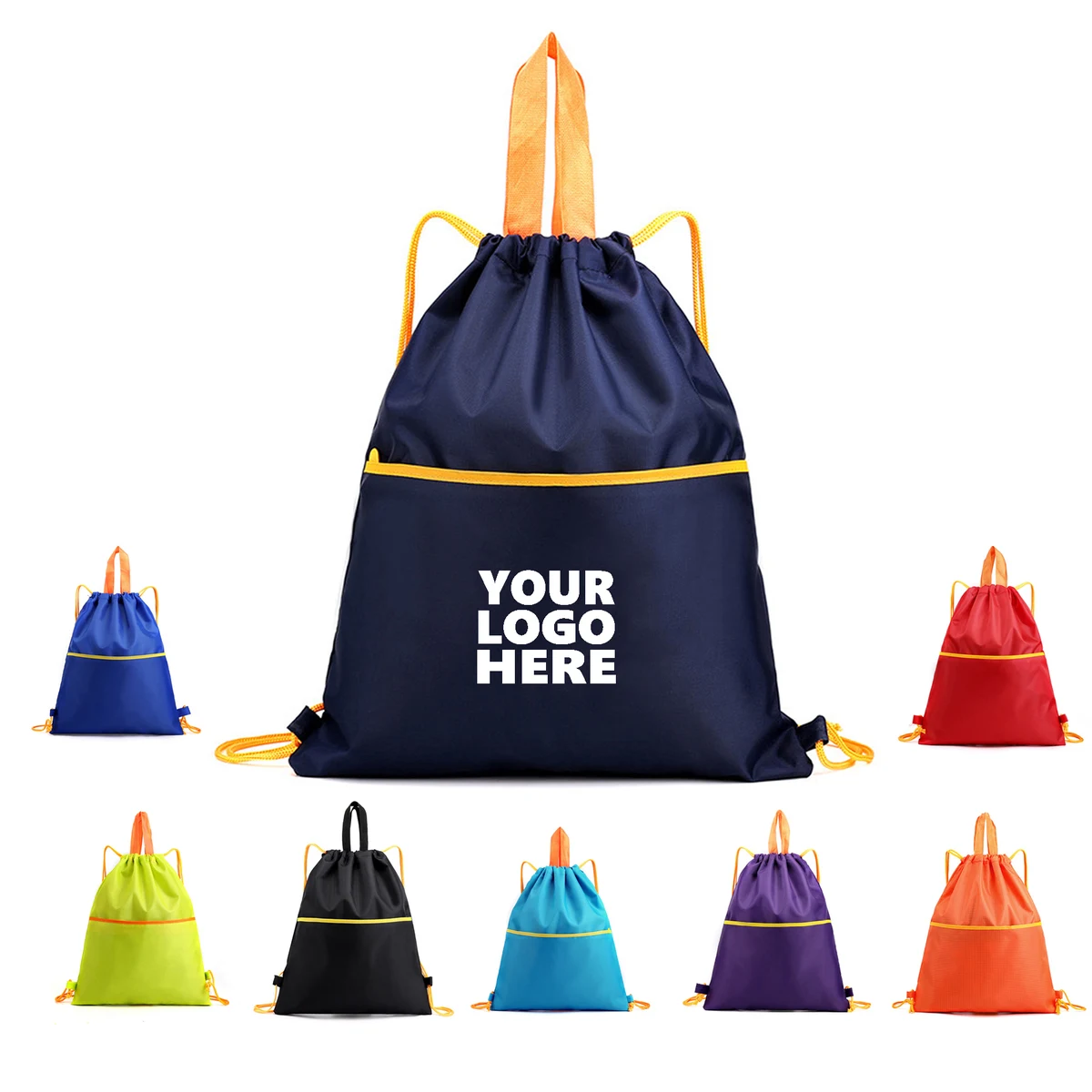 Custom Polyester Drawstring Backpack 1