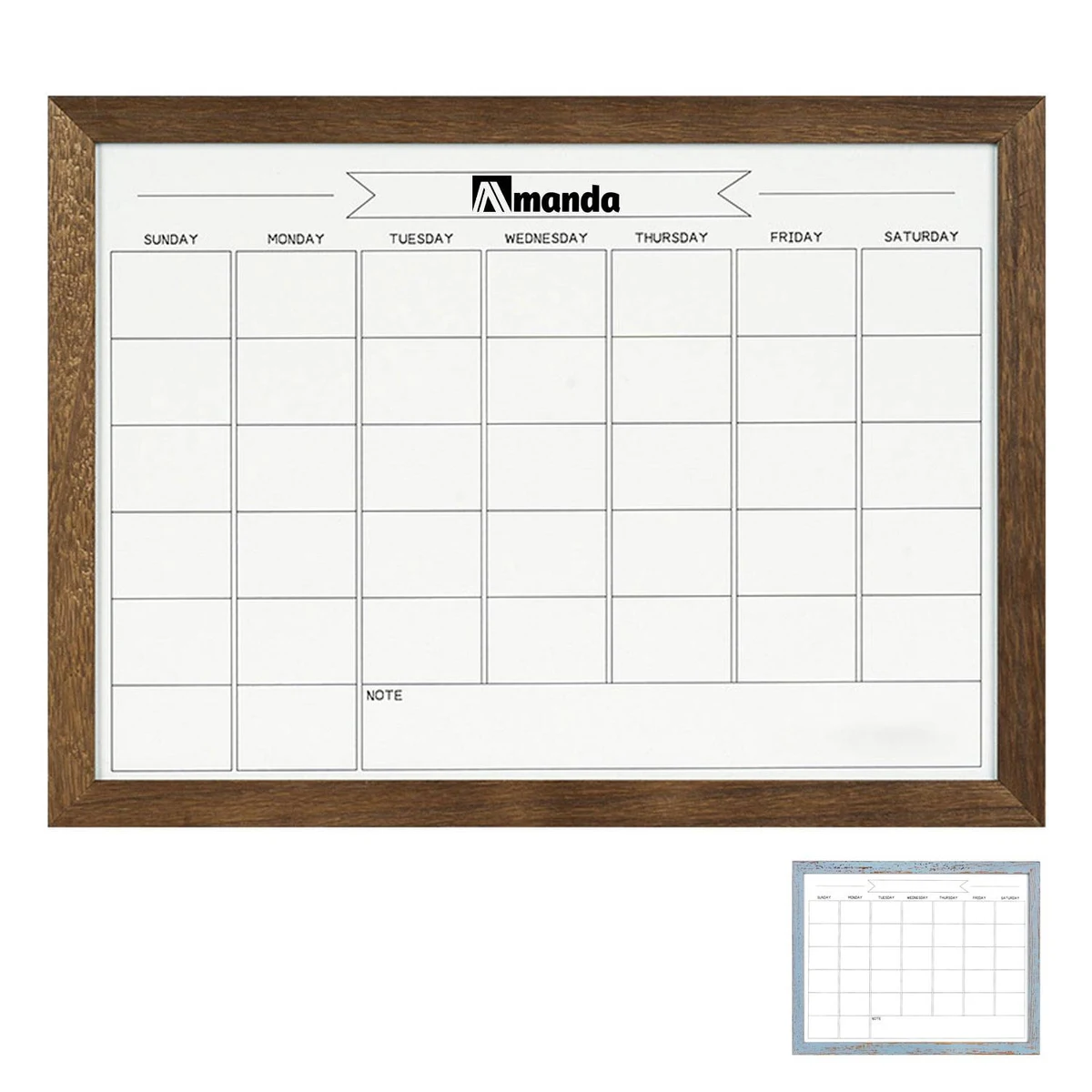 Custom Monthly Planning Magnetic Whiteboard 1