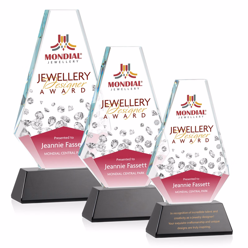 Kingsley VividPrint™ Award on Newhaven Base - Black
