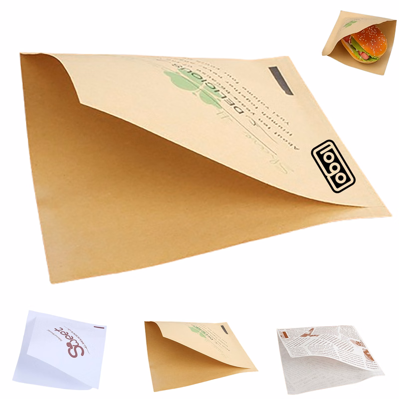 Disposable Oil-Resistant Triangle Paper Bag