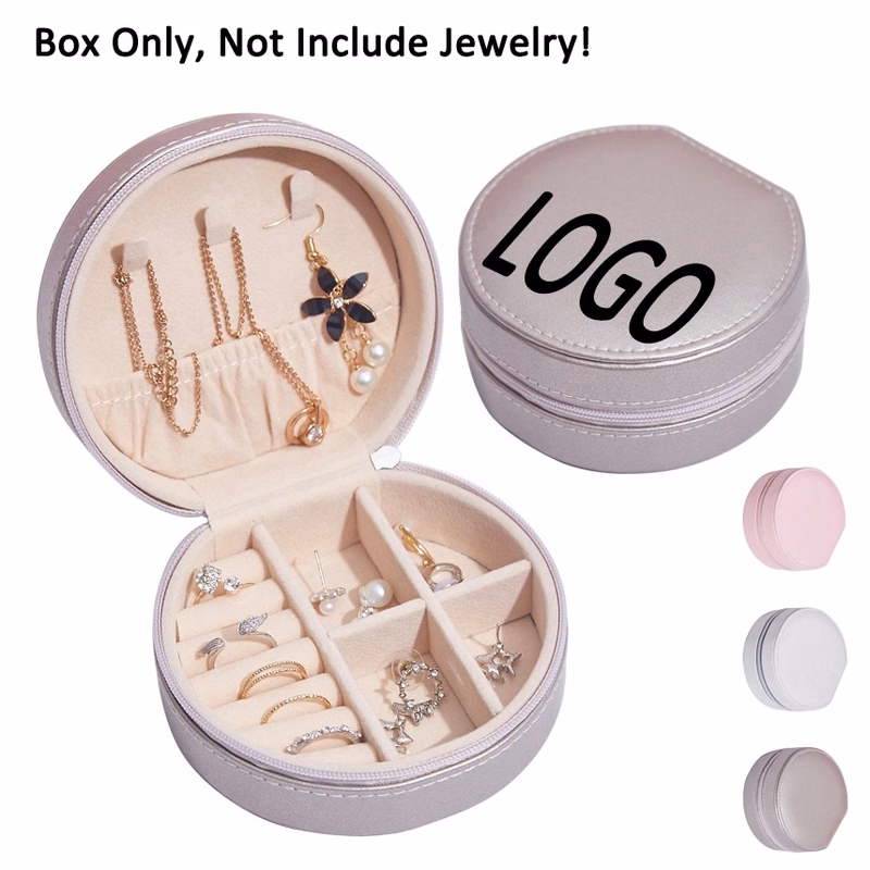 Portable Travel Jewelry Organizer Box & Earring Ring Storage