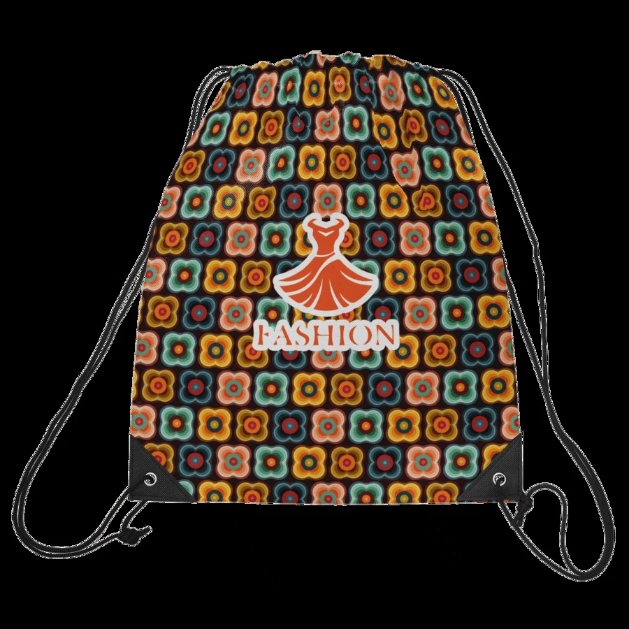Sublimation 420-D Honeycomb Polyester Drawstring Bag 1