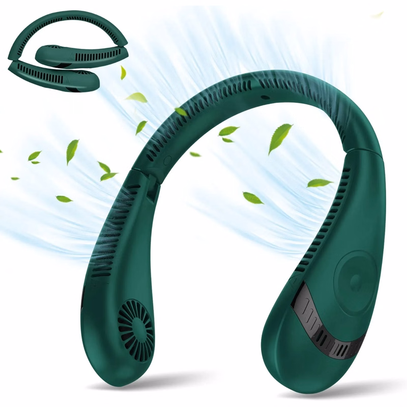 4000 mAh Foldable Summer Hanging Neck Fan
