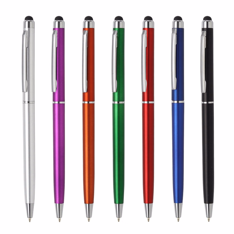 Blue Black Ink Metal Touch Screen Ballpoint Pen