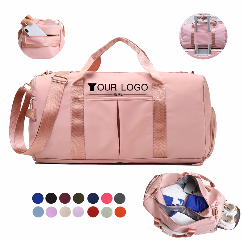 Travel Shoulder Duffel Bag w/Shoe Compartment