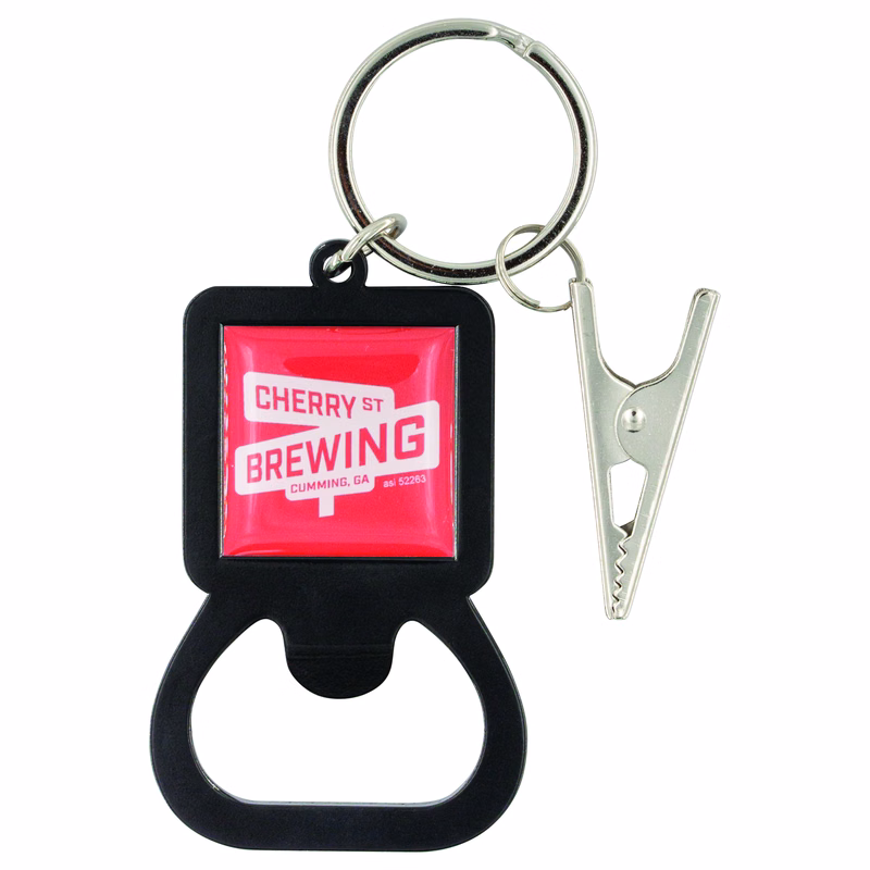 Bottle Opener with Alligator Clip