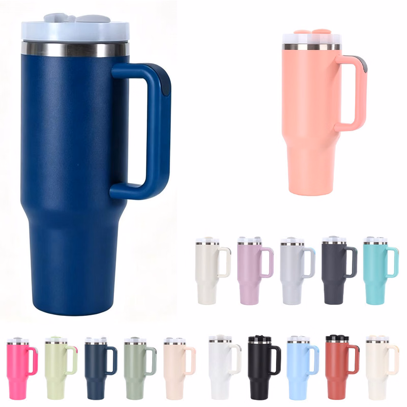 30OZ Double Wall Insulated Cup Ice Stainless Steel Travel Mug Tumbler