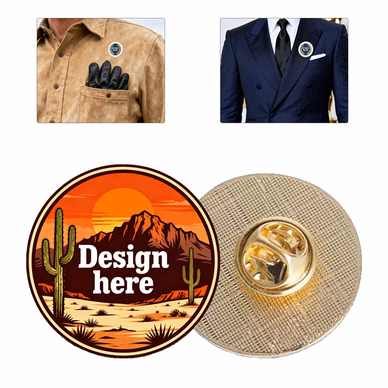 Zinc Alloy Custom Logo Badges