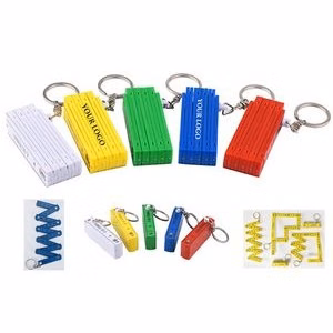 Portable Folding Ruler+Key Chain