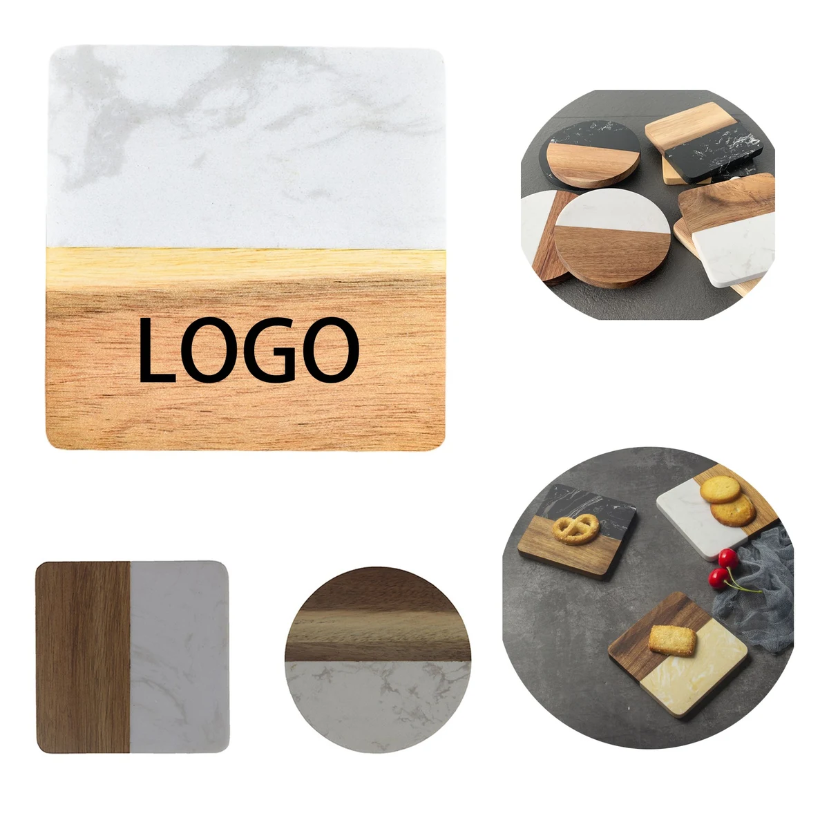 Wood Marble Coaster 1