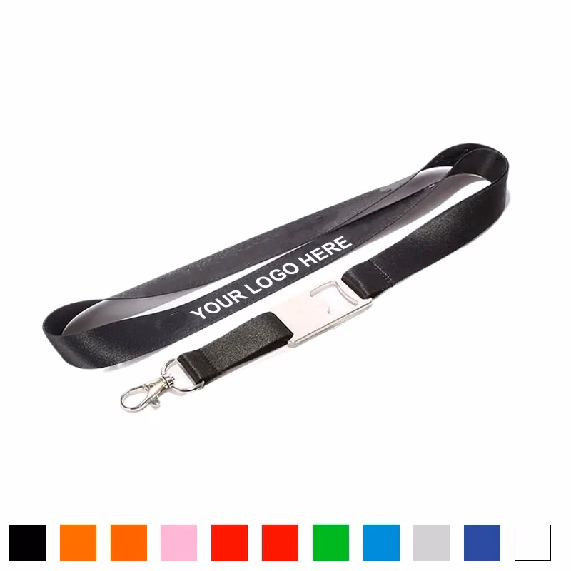 Polyester Bear Opener Heat-Transfer Lanyard