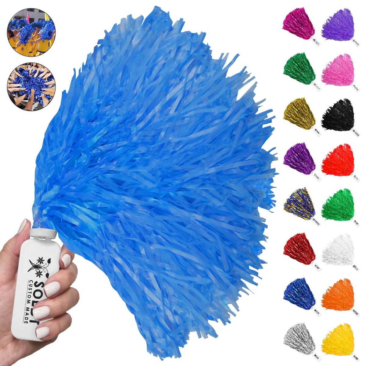 Rally Pom Poms With Reatangle Handle 1