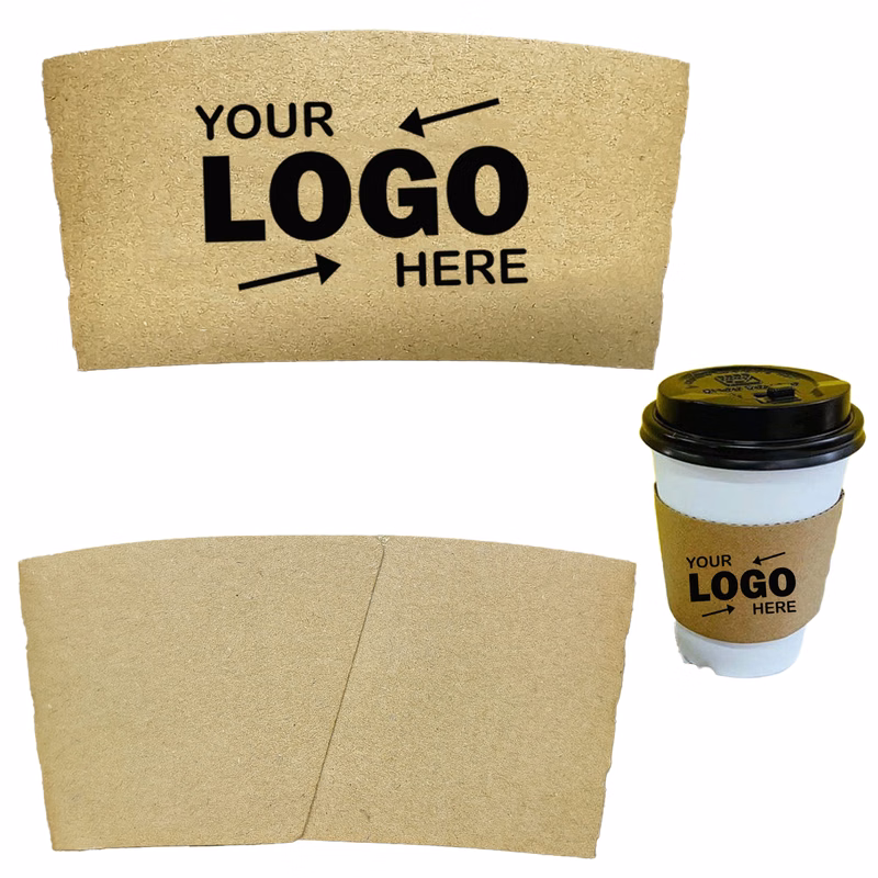 Eco-Friendly Kraft Corrugated Paper Cup Sleeve