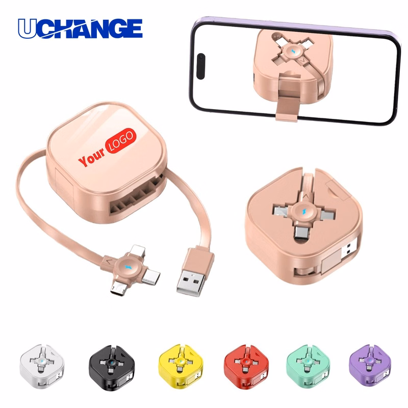 Three In One Retractable Data Charging Cable
