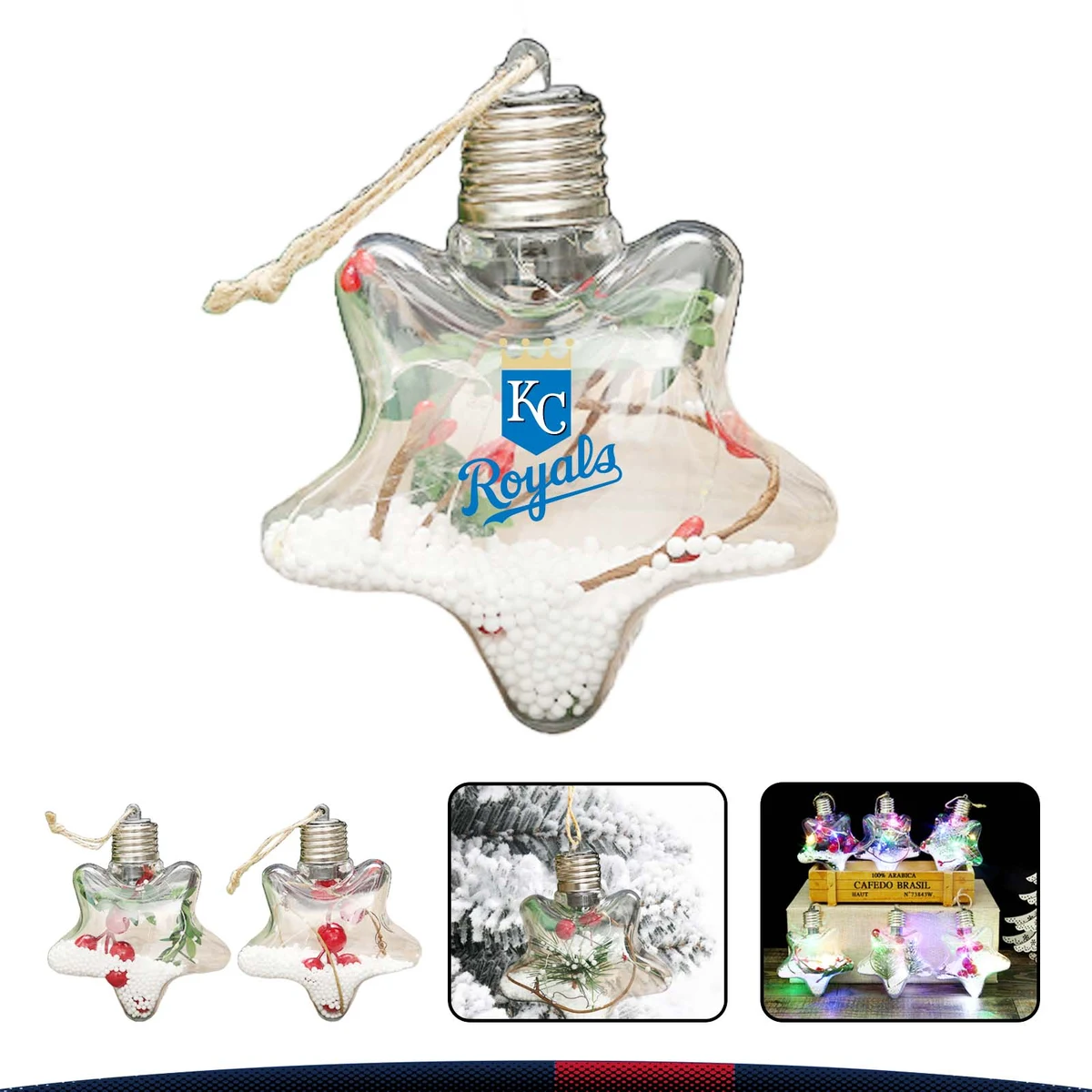 Transparent Star LED Decorative Bottle 1