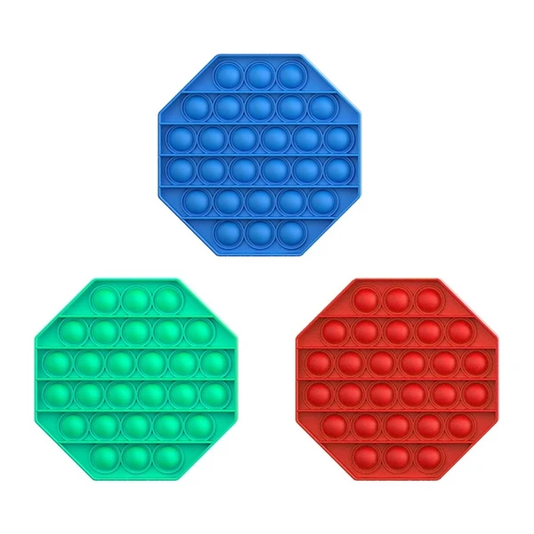 Custom Push It Fidget Sensory Toy with Buttons Full Color — Stress Relief Promotional Item 1