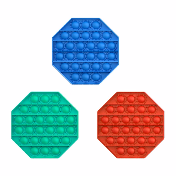 Custom Push It Fidget Sensory Toy with Buttons Full Color — Stress Relief Promotional Item