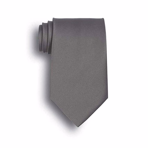 Dark Gray Silk Tie